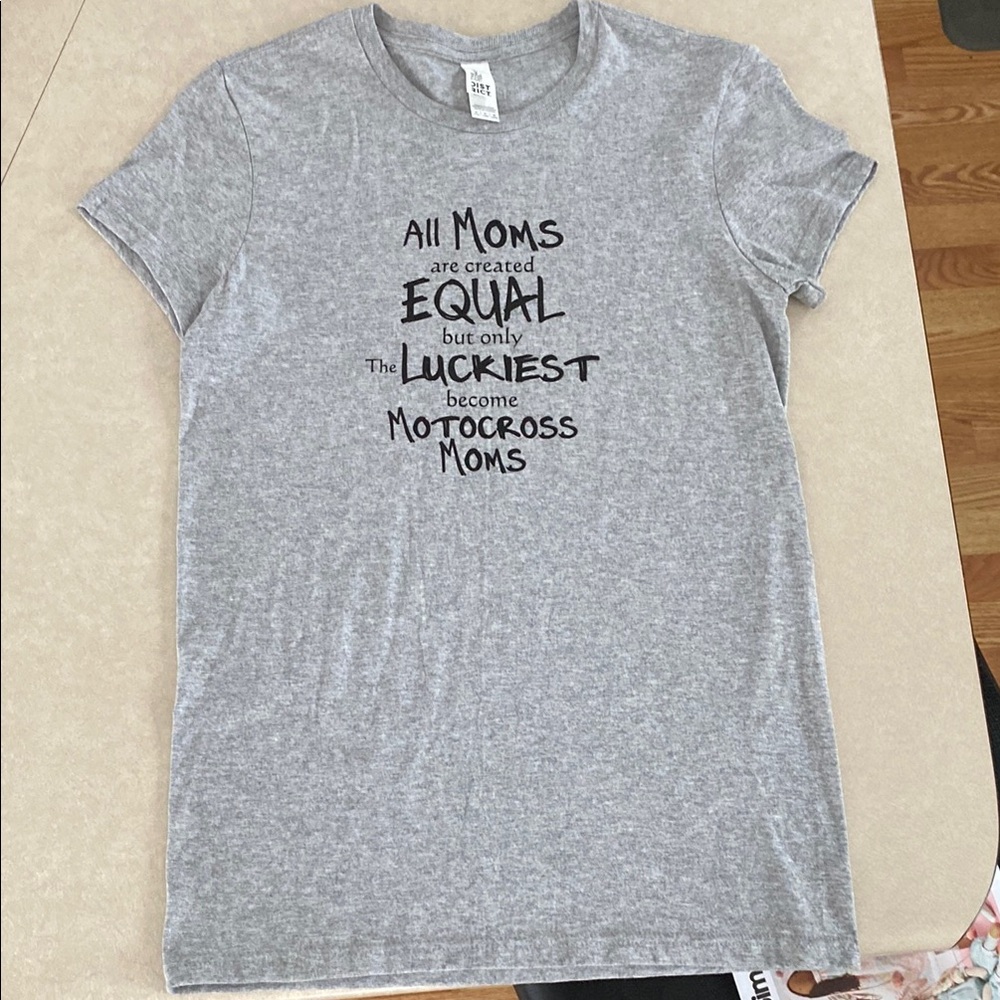 District Gray Motocross Moms Tee